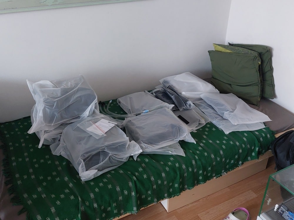 Packed packraft
