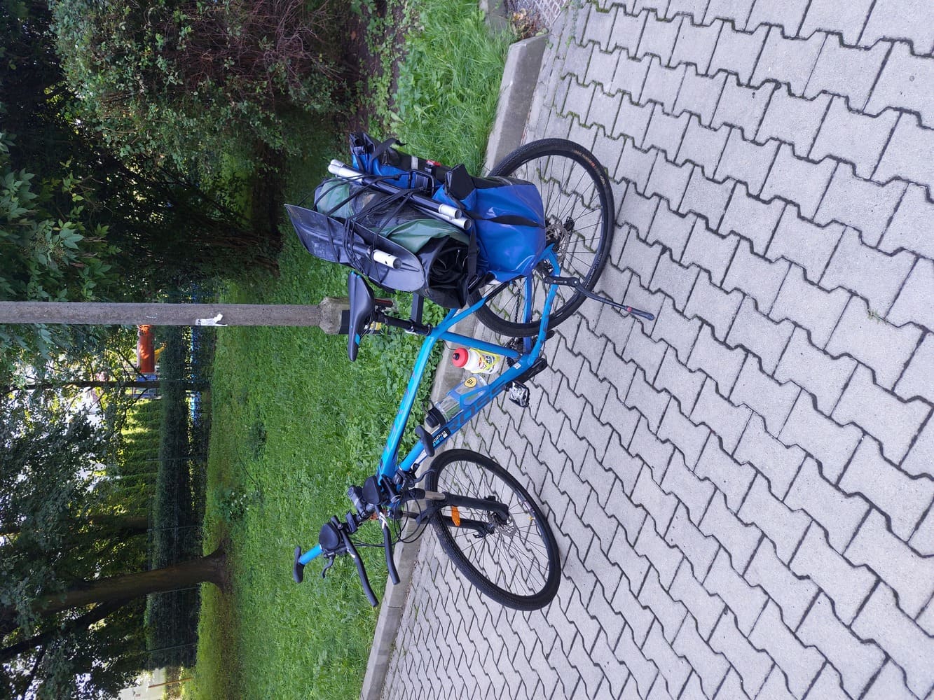 Packed bike