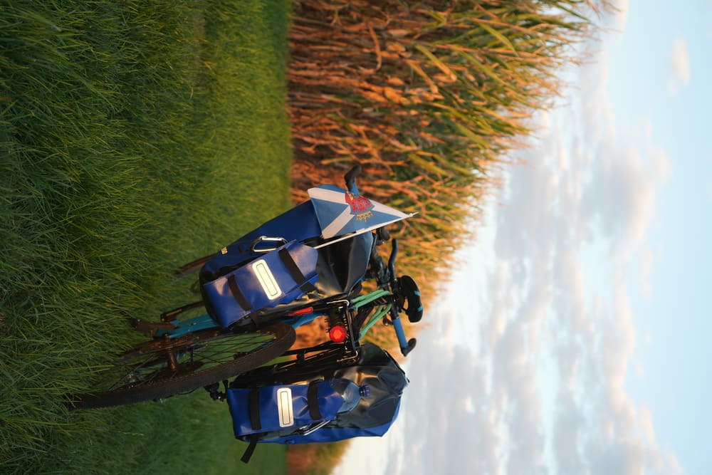 Bike with panniers