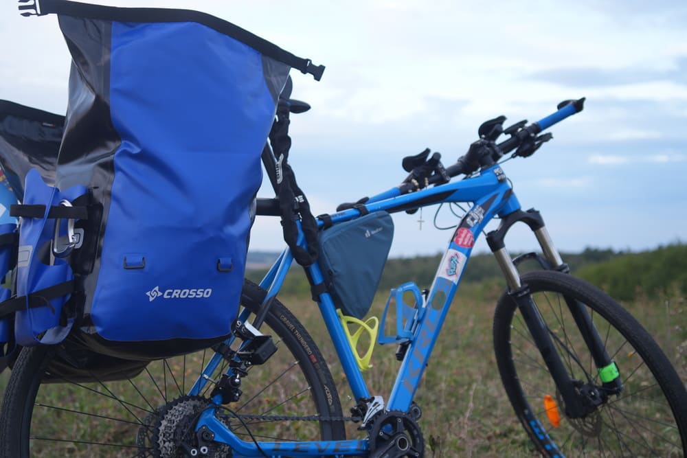 Opened panniers