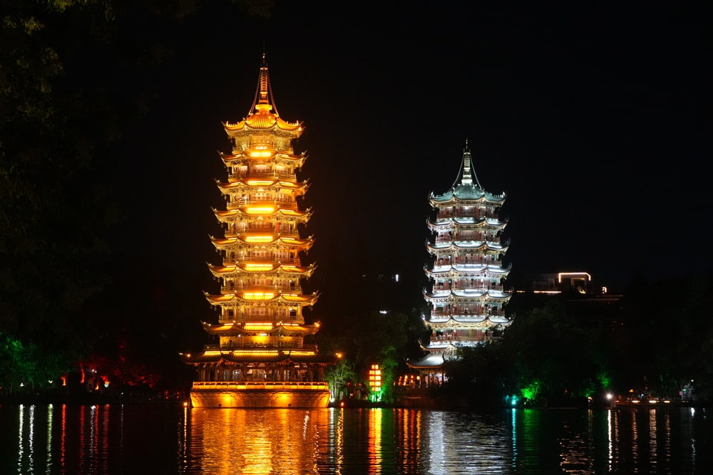 Sun and Moon Pagodas