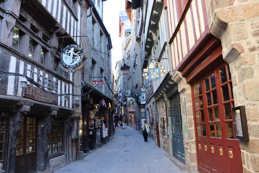 Inside of Mont-Saint-Michel