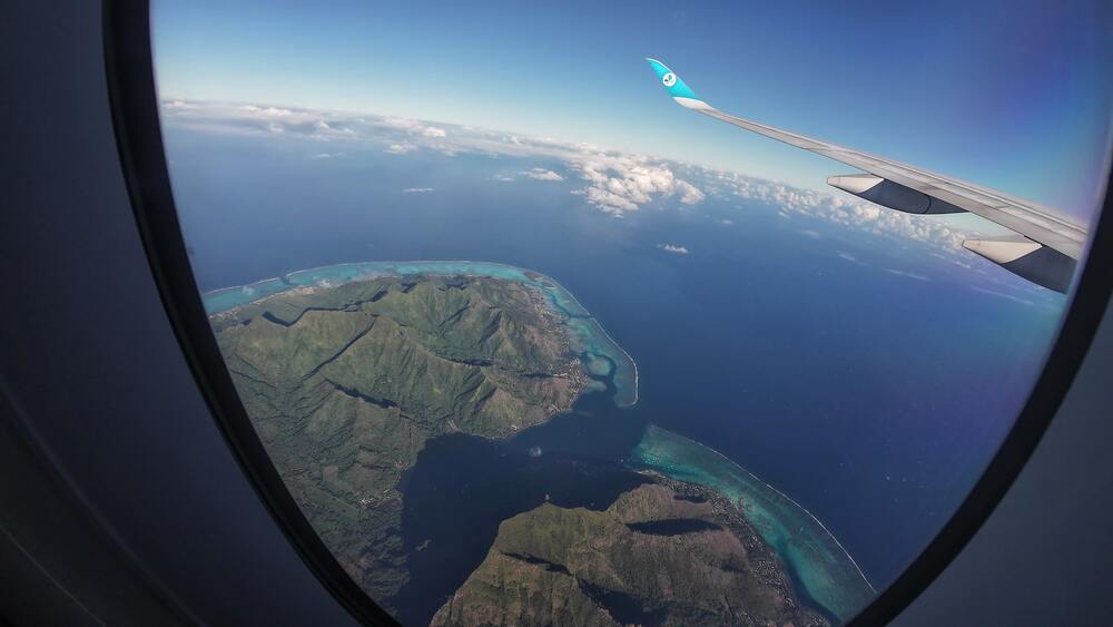 Moorea from plane