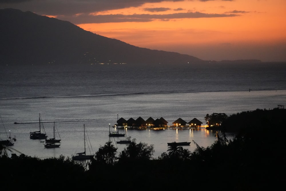 Tahiti at night